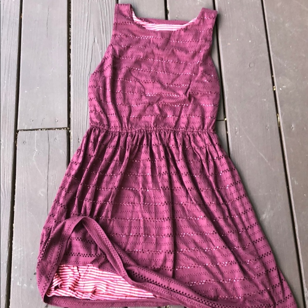 Maison Jules Sleeveless Burgundy Dress